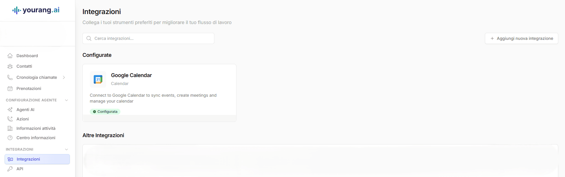 Google Calendar Integration Flow
